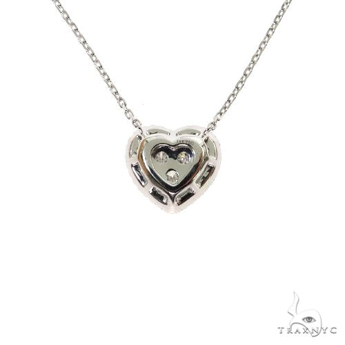 18K Gold Diamond Heart Necklace 67630 - Image 4
