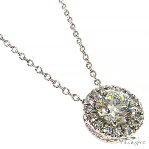 18K Gold Diamond Necklace 68215 - Image 2
