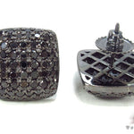 14K Gold Diamond Pillow Earrings 32897 - Image 5