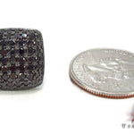 14K Gold Diamond Pillow Earrings 32897 - Image 6