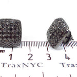 14K Gold Diamond Pillow Earrings 32897 - Image 7