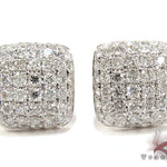 18K Gold Diamond Pillow Earrings 25603 - Image 1