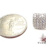 18K Gold Diamond Pillow Earrings 25603 - Image 5