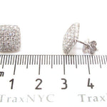18K Gold Diamond Pillow Earrings 25603 - Image 6