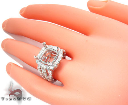 18K Gold Diamond Semi Mount Ring 25640 - Image 7