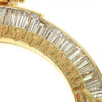 18K Gold Eagle Coin Frame Baguette Diamond Pendant 66361 - Image 6