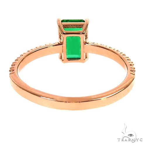 18K Gold Emerald Diamond Ring 67568 - Image 4