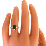 18K Gold Emerald Ring 69067 - Image 5