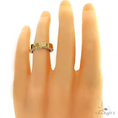 18K Gold Eternity Diamond Mens Wedding Ring 68916 – TraxNYC