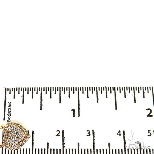 18K Gold Heart Diamond Necklace 68505 - Image 5