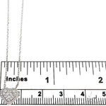 18K Gold Heart Diamond Necklace With Adjustable Chain 67032 - Image 5