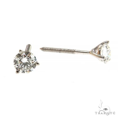 18K Gold 25 Pointer Lab Diamond Stud Earrings, photo 2 of 4