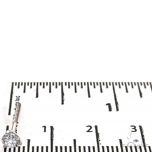 18K Gold 25 Pt Lab Diamond Stud Earrings 68056 - Image 4