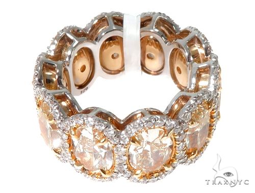 18K Gold Oval Diamond Queens Eternity Ring 64389 - Image 4