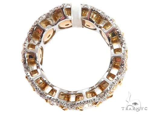 18K Gold Oval Diamond Queens Eternity Ring 64389 - Image 5