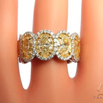 18K Gold Oval Diamond Queens Eternity Ring 64389 - Image 7