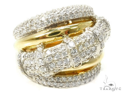 18K Gold Pave Diamond Ring 37255 - Image 1