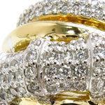 18K Gold Pave Diamond Ring 37255 - Image 3