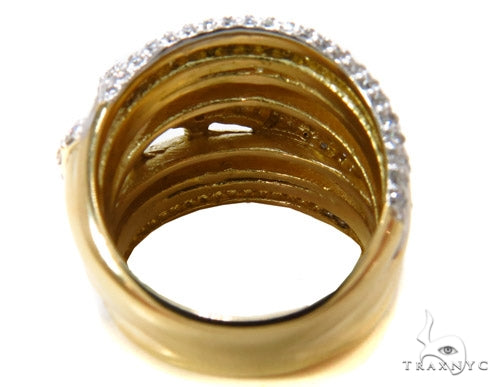 18K Gold Pave Diamond Ring 37255 - Image 5