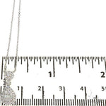 18K Gold Pear-Shaped Baguette Diamond Necklace 67308 - Image 5