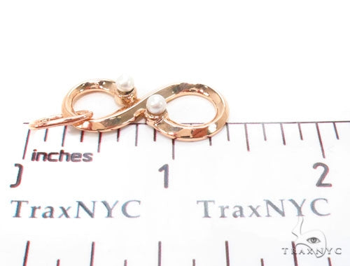 18K Gold Pearl Eternity Pendant 36690 - Image 7