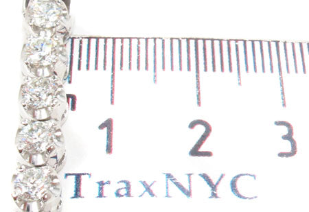 18K Gold Prong Diamond Chain 26 Inches 5mm   31731 - Image 10