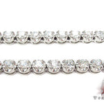 18K Gold Prong Diamond Chain 26 Inches 5mm   31731 - Image 2