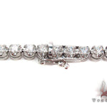 18K Gold Prong Diamond Chain 26 Inches 5mm   31731 - Image 8