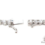 18K Gold Prong Diamond Chain 26 Inches 5mm   31731 - Image 9