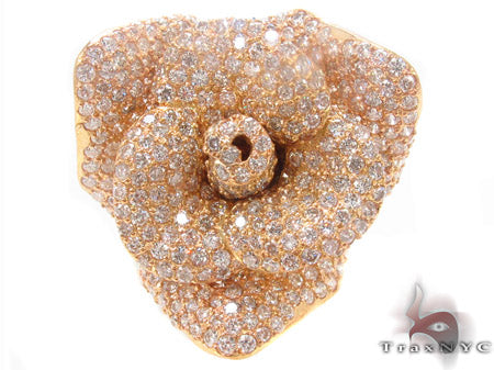 18K Gold Rose Ring 33732 - Image 3