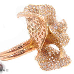 18K Gold Rose Ring 33732 - Image 4
