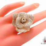 18K Gold Rose Ring 33732 - Image 7