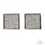 18K Gold Square Diamond Earrings 67911 - Image 1