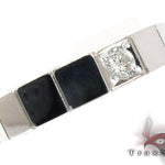 White Gold Prong Diamond Mens Ring 32667 - Image 1