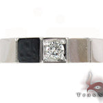 White Gold Prong Diamond Mens Ring 32667 - Image 2