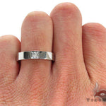 White Gold Prong Diamond Mens Ring 32667 - Image 5