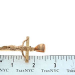 18K Gold Crucifix Jesus Cross Pendant 65742 - Image 7