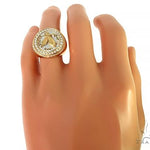 18K Two Tone Custom Made Eagle Diamond Ring 66205 - Image 6