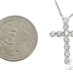 18K White Gold Diamond Cross Pendant with 18 Inch Chain 64630 - Image 6