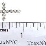 18K White Gold Diamond Cross Pendant with 18 Inch Chain 64630 - Image 8