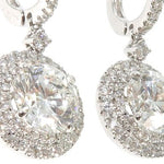18K White Gold Diamond Chandelier Earrings 64022 - Image 5
