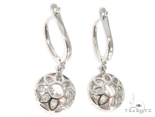 18K White Gold Diamond Chandelier Earrings 64022 - Image 6