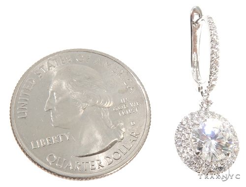 18K White Gold Diamond Chandelier Earrings 64022 - Image 7