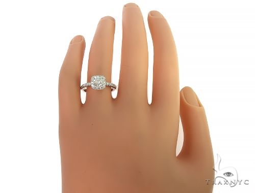 18K White Gold Engagement Diamond Ring 66232 - Image 5