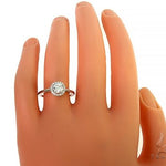 18K White Gold Engagement Diamond Ring 66233 - Image 4