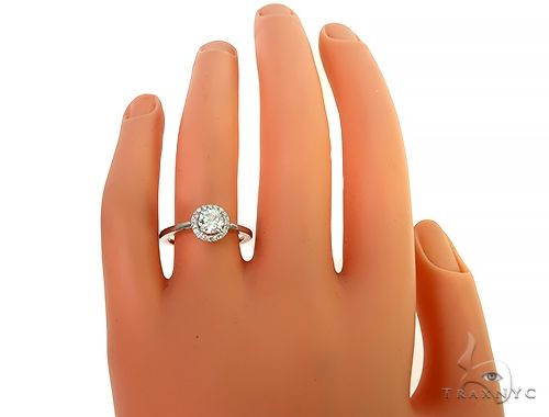 18K White Gold Engagement Diamond Ring 66233 - Image 4