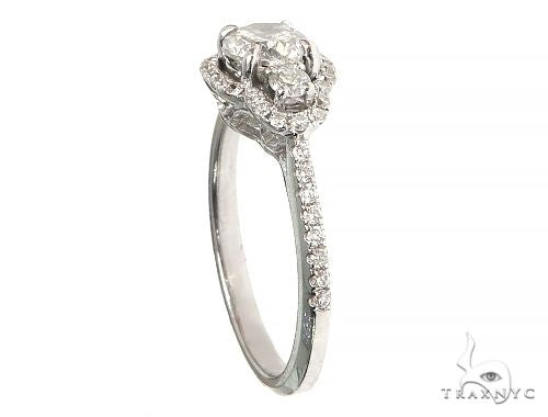 18K White Gold Engagement Diamond Ring 66234 - Image 2