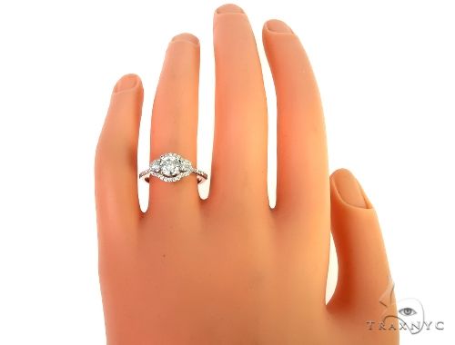 18K White Gold Engagement Diamond Ring 66234 - Image 4