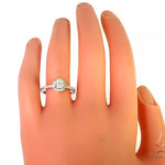 18K White Gold Engagement Diamond Ring 66248 - Image 6