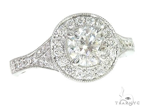 18K White Gold Engagement Diamond Ring 66249 - Image 2